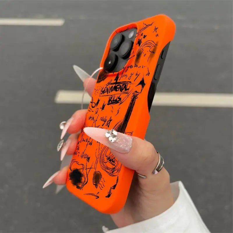 Black Guitar for Iphone 16 Pro Max Phone Case Borderless 15 Pro 14 13 12 anti Drop 11 XS Silicone Shockproof TPU Soft Cover