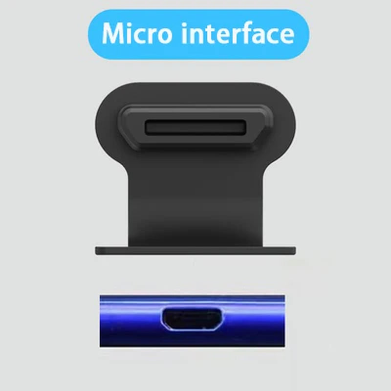 Phone Charging Port Dustproof Plug Reusable Waterproof & Anti-Lost Dustproof Cover for Type C Micro IOS Iphone Samsung Universal