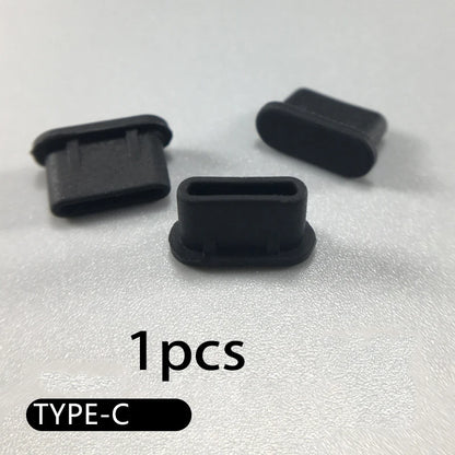 Phone Charging Port Dustproof Plug Reusable Waterproof & Anti-Lost Dustproof Cover for Type C Micro IOS Iphone Samsung Universal